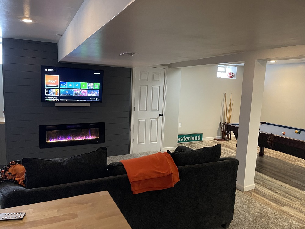 If you are considering a basement remodel in Mentor Ohio, adding a billiards table and a TV can be a fantastic idea.